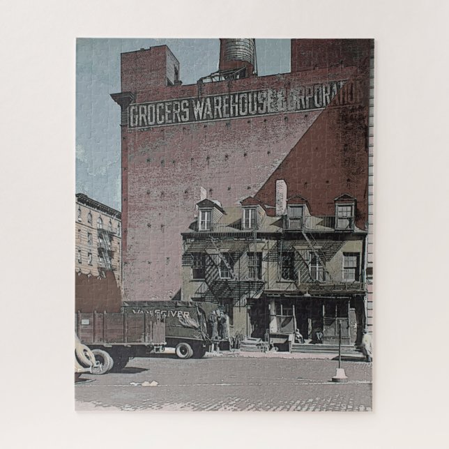 Lebensmittellager Vintage Industrielandschaft Puzzle (Vertikal)