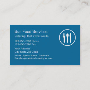 Lebensmittellieferant-Visitenkarten Visitenkarte