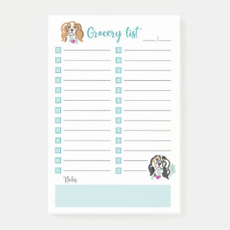 Lebensmittelliste| Post| Kavalier Post-it Klebezettel