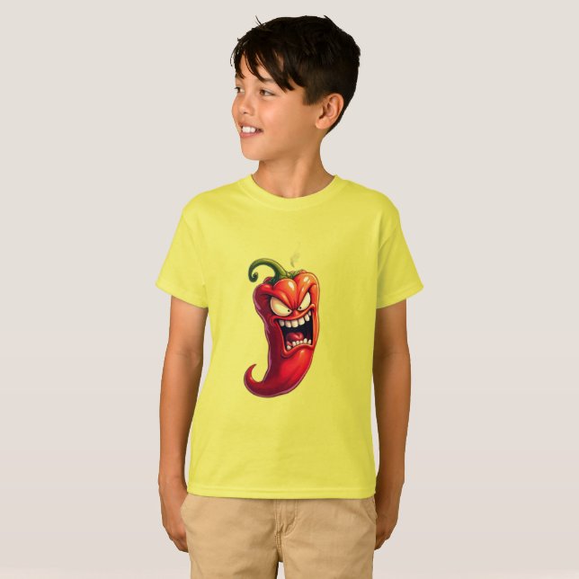 Lebensmittelmonster EVIL CHILI PEPPER T-Shirt (Vorne ganz)