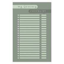 Lebensmittelprüfliste