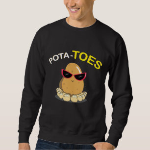 Lebensmittelpun-Kartoffelpflanzensatz Sweatshirt