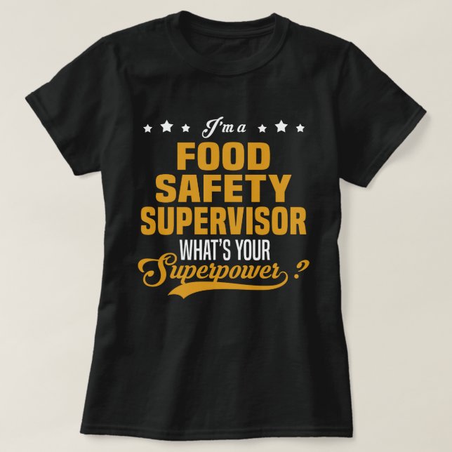 Lebensmittelsicherheitsbeauftragter T-Shirt (Design vorne)