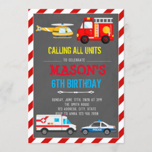 LEBENSMITTELTRANSPORTATION BIRTHTAGKARTE EINLADUNG