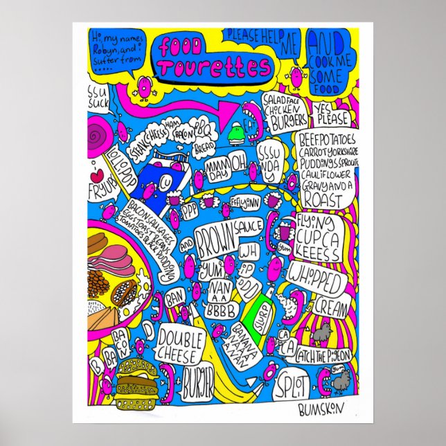 Lebensmittelturette Poster (Vorne)