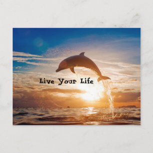 Lebensmotivation Postkarte