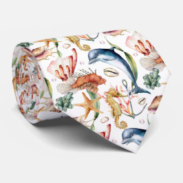 Lebensmuster der Küstenmeere Krawatte