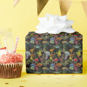 Lebensmuster der Meeresfauna Geschenkpapier