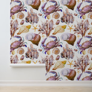 Lebensmuster der Wasserfarben 4 Tapete