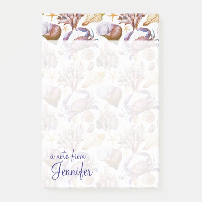 Lebensmuster des Wassers| Name hinzufügen Post-it Klebezettel (Vorderseite)