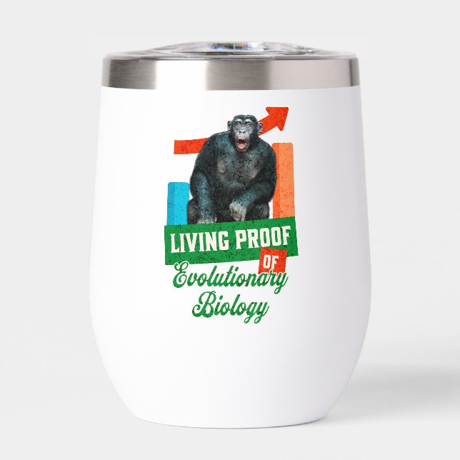 Lebensnachweis der Evolutionsbiologie Funny Chimp (Vorderseite)