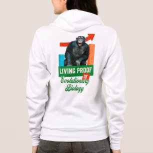 Lebensnachweis der Evolutionsbiologie Funny Chimp Hoodie