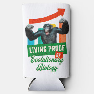 Lebensnachweis der Evolutionsbiologie Funny Chimp Selters Dosenkühler
