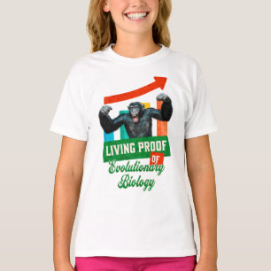 Lebensnachweis der Evolutionsbiologie Funny Chimp T-Shirt