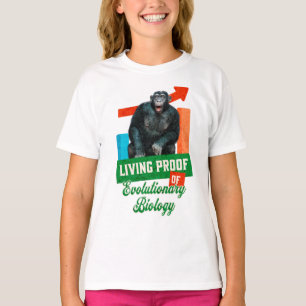 Lebensnachweis der Evolutionsbiologie Funny Chimp T-Shirt