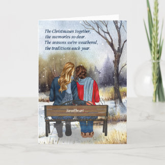 Lebenspartner Weihnachten Kaukasisch Lesbisch Coup