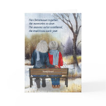 Lebenspartner Weihnachten Senior Lesbian Couple