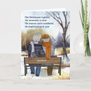 Lebenspartner Weihnachten Senior Schwule Paar Wint