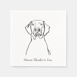 Lebenspflege mit einem Weimen Serviette