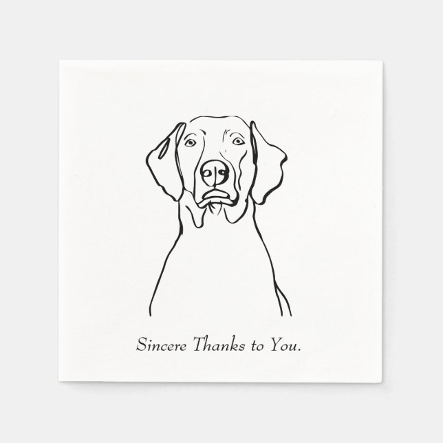 Lebenspflege mit einem Weimen Serviette (Vorderseite)