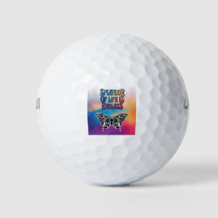 Lebenspflege mit Schmetterling Golfball