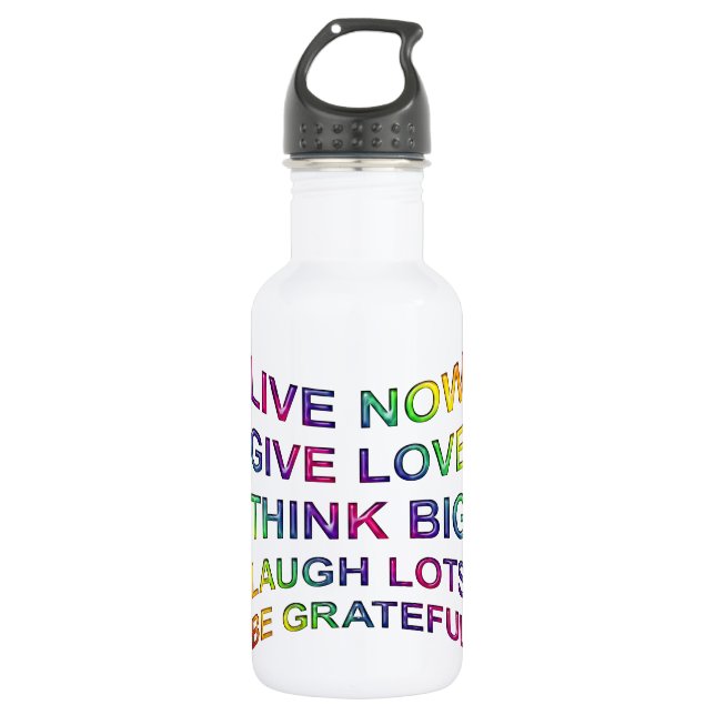 Lebensregeln Trinkflasche (Vorderseite)