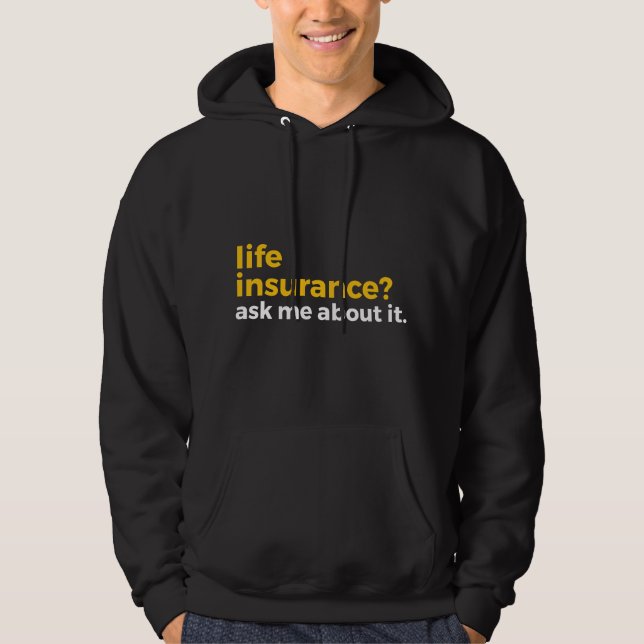 Lebensversicherung Hoodie (Vorderseite)