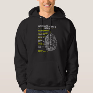 Lebensversicherungs-Agent Brain Insurance Broker P Hoodie
