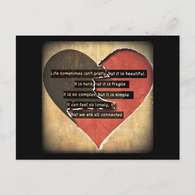 Lebensversicherungskarte Postkarte (Vorderseite)