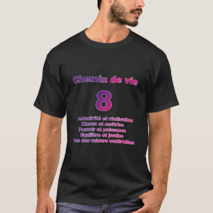 Lebensweg 8 mit Schlüsselwörtern T-Shirt