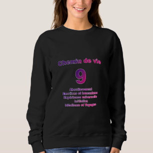 Lebensweg 9 mit Keywords Langsammel Sweatshirt