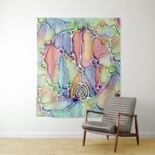 Lebensweise - Muster neurografischer Art 1 Wandteppich