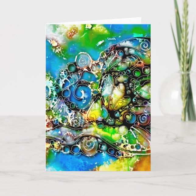 Lebensweise - Neurographische Kunst 7 Karte (Vorderseite)