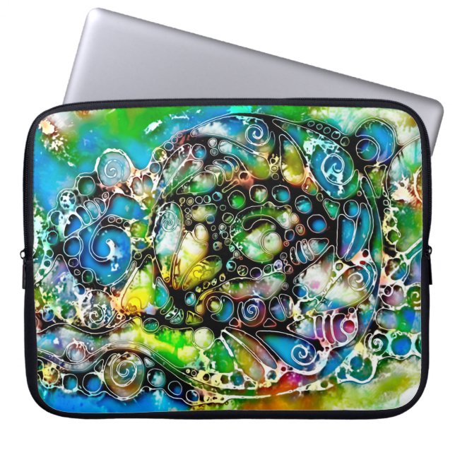 Lebensweise - Neurographische Kunst 7 Laptopschutzhülle (Vorderseite)