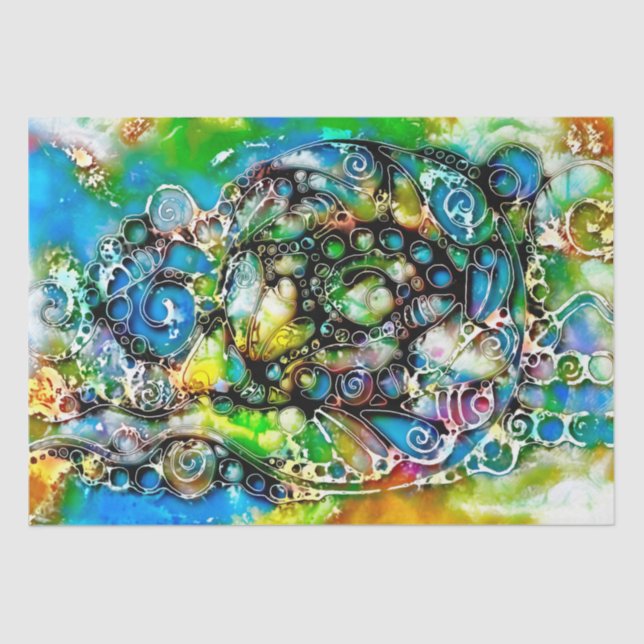 Lebensweise - Neurographische Kunst 7 Seidenpapier (Vorderseite)