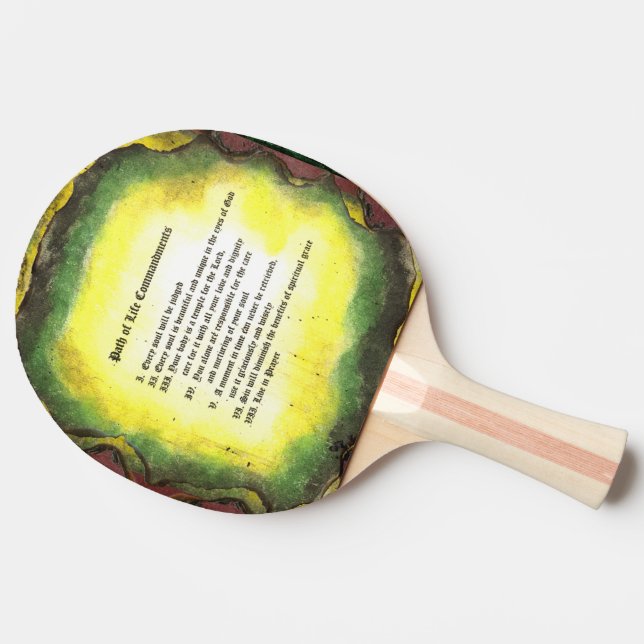 Lebensweise Tischtennis Schläger (Seitenansicht)