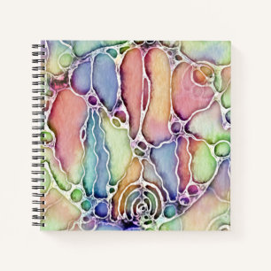 Lebensweisen - Neurografisches Kunstmuster 1 Notizbuch