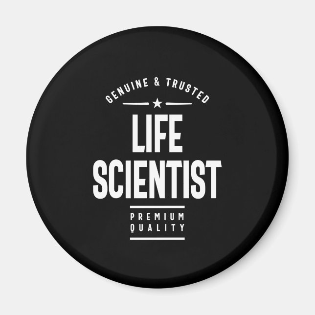 Lebenswissenschaftler Job Titel Geschenk Magnet (Vorne)