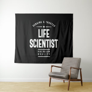 Lebenswissenschaftler Job Titel Geschenk Wandteppich