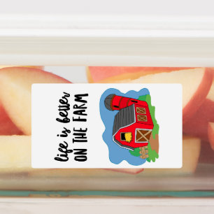 Lebenszeichen der landwirtschaftlichen Betriebe Etiketten