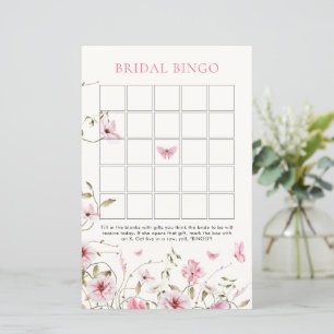 Lebenszeit der Schmetterlinge Floral Bridal Bingo