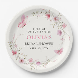 Lebenszeit des Brautparty der Schmetterlinge Pappteller