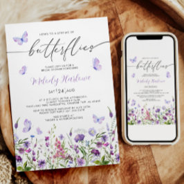 Lebenszeit des Brautparty der Wildblume von Schmet Einladung