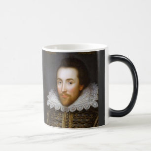 Lebenszeit-Porträt von Shakespeare Verwandlungstasse