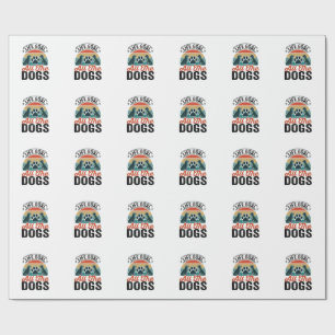 Lebensziel Alle Hunde Vintage-Hundefreund-Design_1 Geschenkpapier