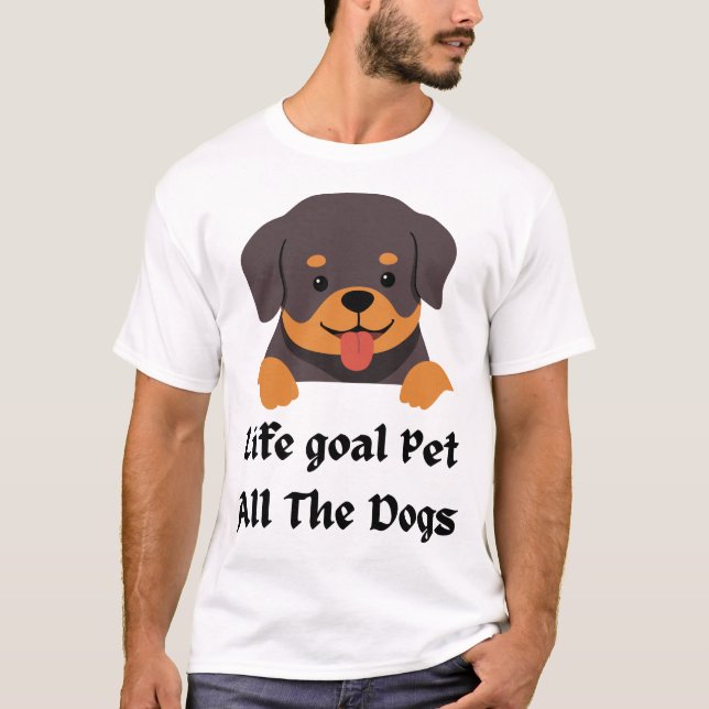 Lebensziel Haustiere alle Hunde / Haustiere alle H T-Shirt (Vorderseite)