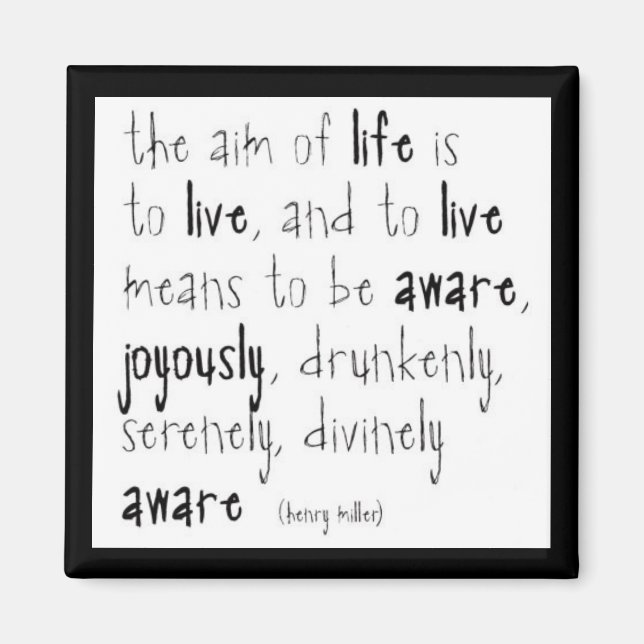 "Lebensziel" Magnet (Vorne)