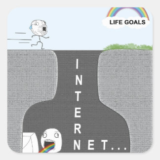 Lebensziele gegen Internet. Funny Stickers