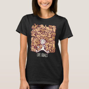 Lebensziele Golden Labrador Retriever Hunde T-Shirt