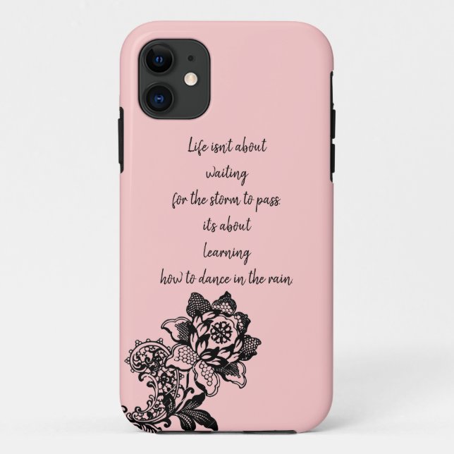 Lebenszitat iphone 11 Hülle (Rückseite)